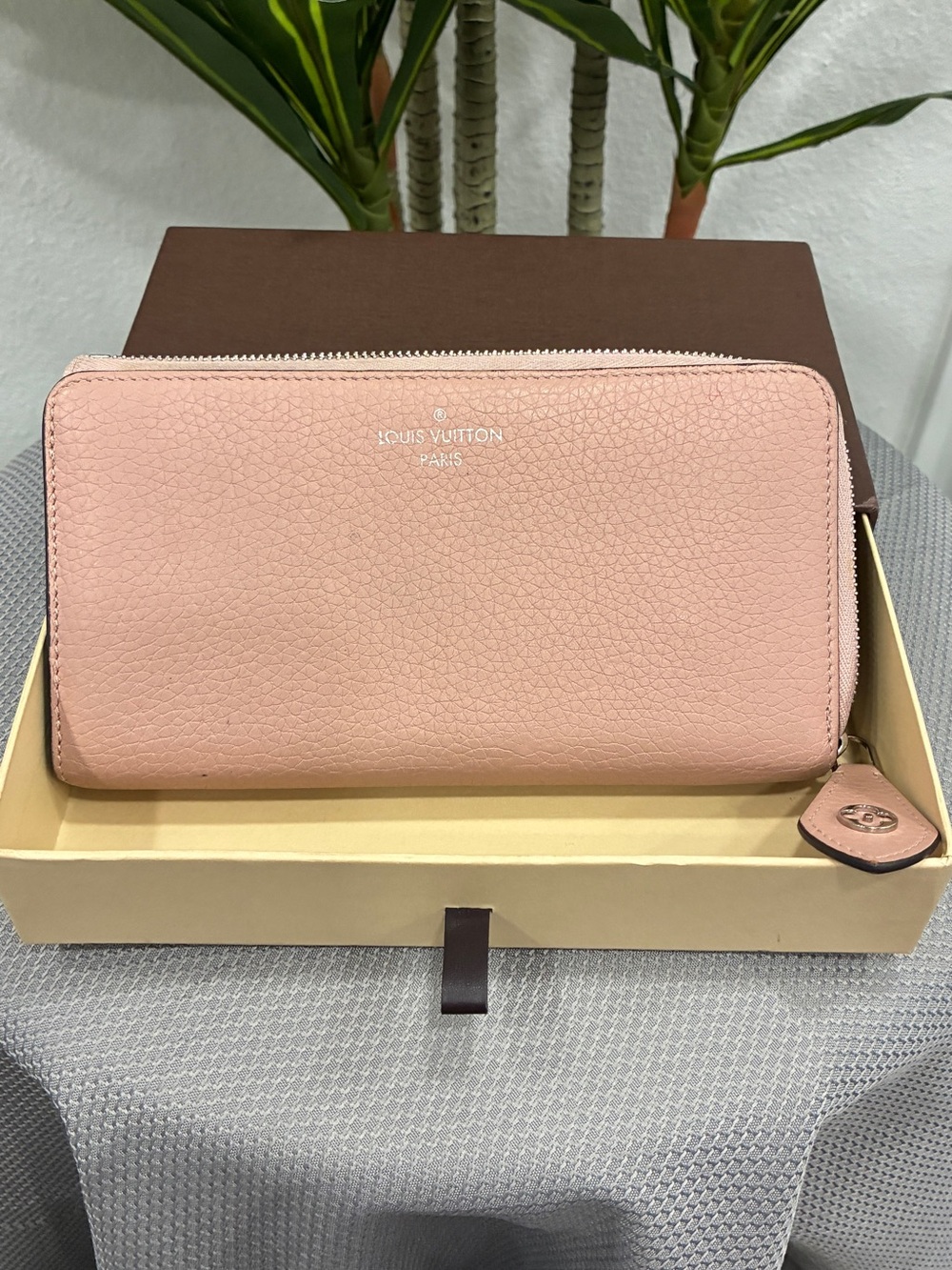 Louis Vuitton Mahina Leather Long Wallet Pink Blush Continental Wallet